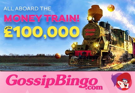 Gossip Bingo Invites Players to Hop Aboard its £100K Money Train