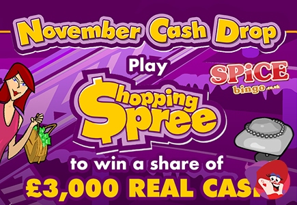 Spice Bingo's November Cash Drop: Win £100