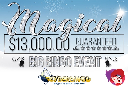Play For $13K in New Year's Cash at Cyber Bingo