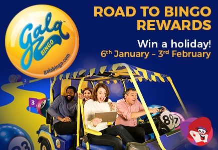 Take the Road To Rewards at Gala Bingo!