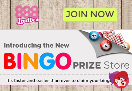 Claim Goodies at 888 Ladies Bingo Prize Store