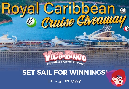 Join Vic's Bingo's Royal Caribbean Cruise Giveaways