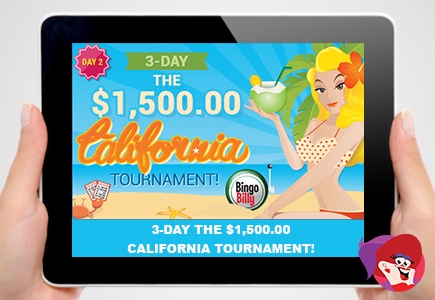 It's All About California on BingoBilly's Slot Tourney!