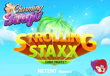 New NetEnt Strolling Staxx Slot at Charming Bingo