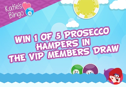 Win Hampers in the VIP draw at Katie's Bingo