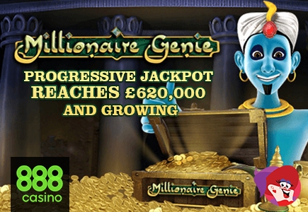 See the Latest Millionaire Genie Jackpot Total at 888 Games