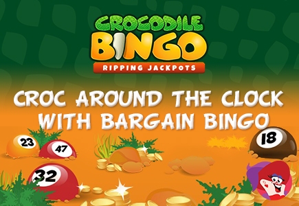 Snapping Good Bargain Bingo and Big Jackpot Games Waiting at Crocodile Bingo