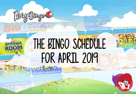 Find out What's Coming Up at Rosy Bingo via the Bingo Schedule for April