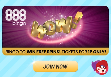 Bingo Your Way to Bonus Spins for Just 1p a Ticket Over at 888 Bingo