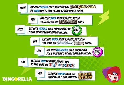 Top Up Your Bankroll with Bingorella’s Fabulous Daily Specials – What Can You Claim Today?