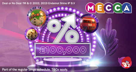 Huge Escalator Jackpots to be Won Every Saturday Throughout June – Only at Mecca Bingo