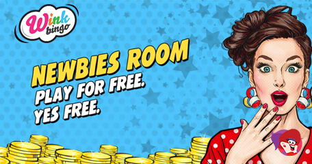 Win a Share of £900 in the Newbie Free Bingo Room when You Join Wink Bingo