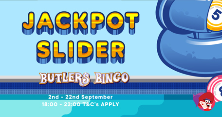 Slide into September with Daily Jackpot Slider Games at Butlers Bingo to Win Guaranteed Prizes