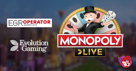 Crowning Glory for Evolution as Monopoly Live Scoops Game of the Year Award at EGR Operator Awards