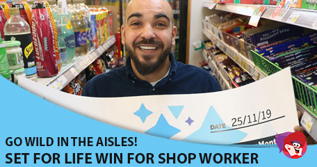 Shop Worker Goes Wild in the Aisles with Set for Life Jackpot Win