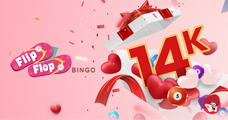 Slide into a Share of £14K this Valentine’s Day Only at Flip Flop Bingo