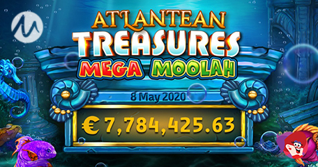 Atlantean Treasure Mega Moolah Sees Winner Dive into Win of More than €7.7million
