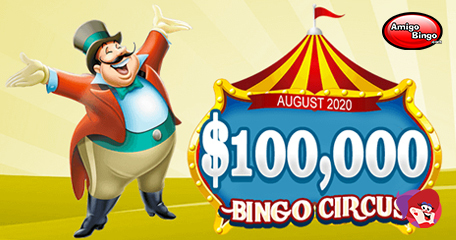 Join in the $100K Bingo Circus to Win Cash and A Shopping Spree