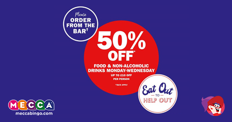 ‘Eat Out to Help Out’ Offers 50% Off for Bingo Players Too