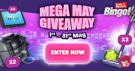 Mega May Giveaways and Bonus Spins Details
