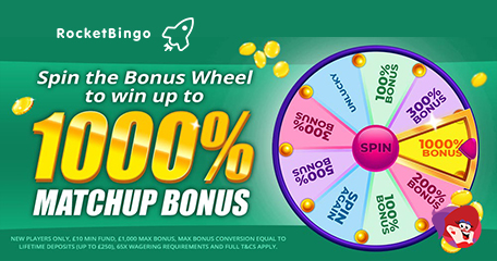 Give Your (Rocket) Bingo A Blast with A Bonus of Up to 1000x