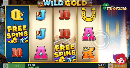 Play New Wild Gold for Free with New mFortune Bonus Offer