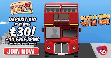 All Aboard The Red Bus (Bingo) To Low Wagering & Big Fun