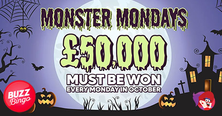 Buzz Bingo: £50K Must Be Won Every Monday in October