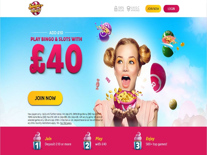 Sugar Bingo Home Page
