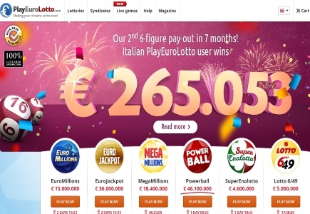 265K PlayEuroLotto Jackpot