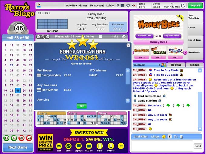 Harry's Bingo Review