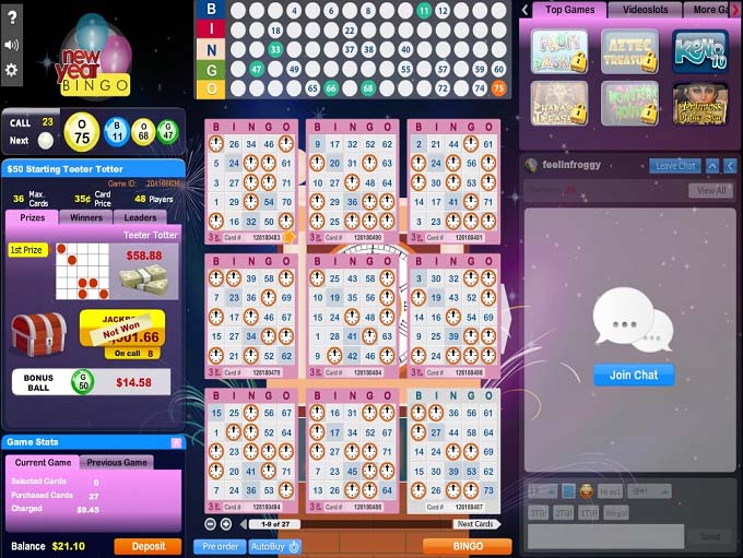 Cyber Bingo Review - on 27th January 2014