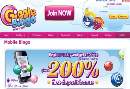 Giggle Bingo Goes Mobile