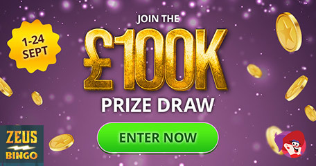 £100K Prize Drop & Win An iPad Air in New Zeus Bingo Promos