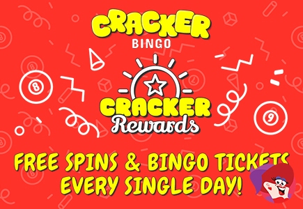 Wager-Free Rewards Including Free Bingo at Cracker Bingo