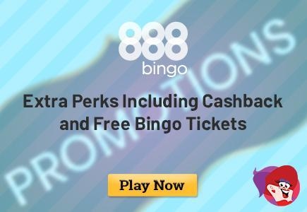 888 Bingo Packed with Extra Perks like Cashback & Free Bingo Tickets