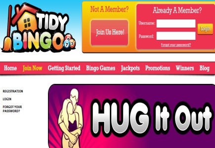 Hug it Out at Tidy Bingo