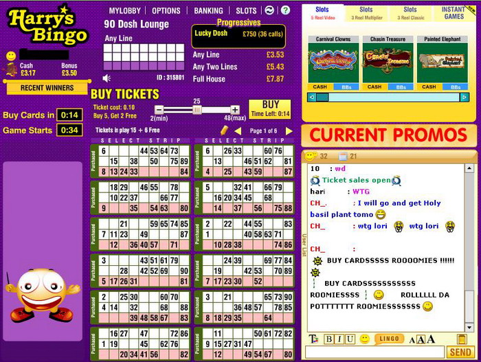 Harry's Bingo Blog Review